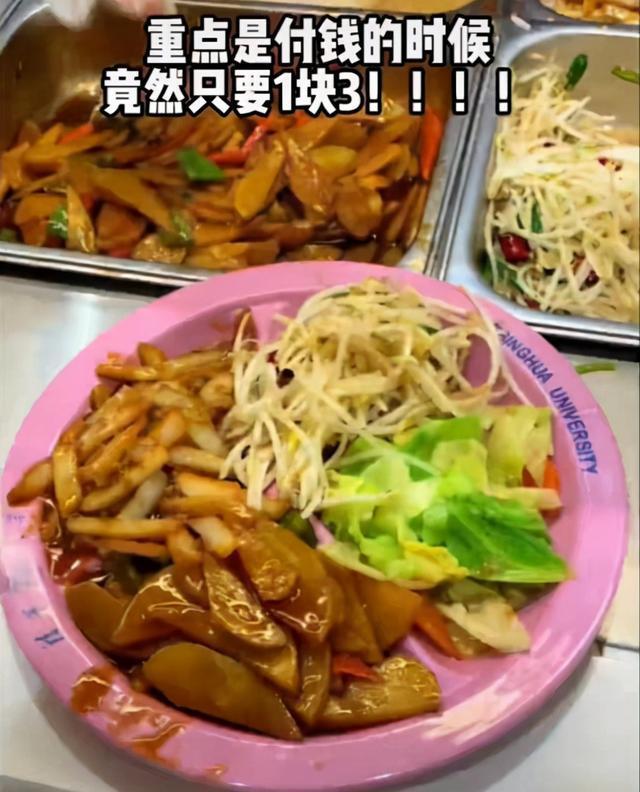 清华大学食堂有多便宜女大学生亲身证明10块吃三餐soeasy