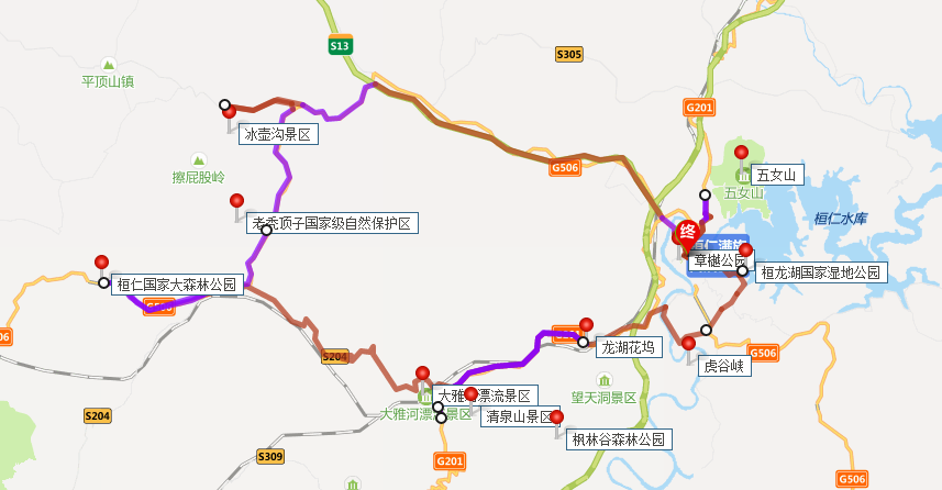 2,桓仁縣十大景點自駕遊行程路線:桓仁縣-五女山-章樾公園-桓龍湖國家