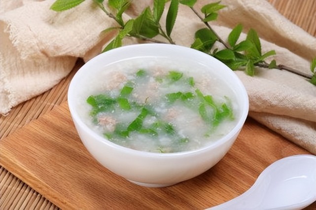 营养早餐粥——推荐180:香菇肉末青菜粥