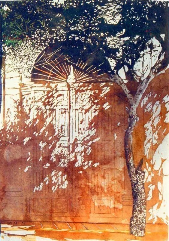 水彩画中的光与影:如何表现出"光"的样子?美极了_腾讯新闻