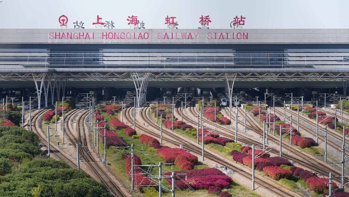 上海虹桥火车站临时调整进站通道仅留西广场1f出入口西进站