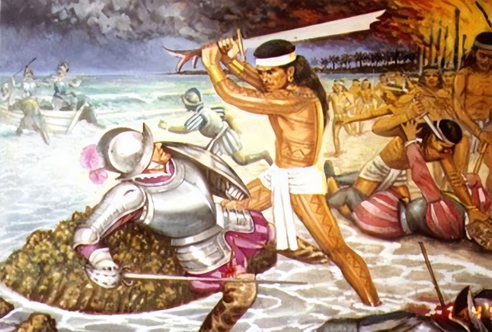 麦哲伦之死的双面碑