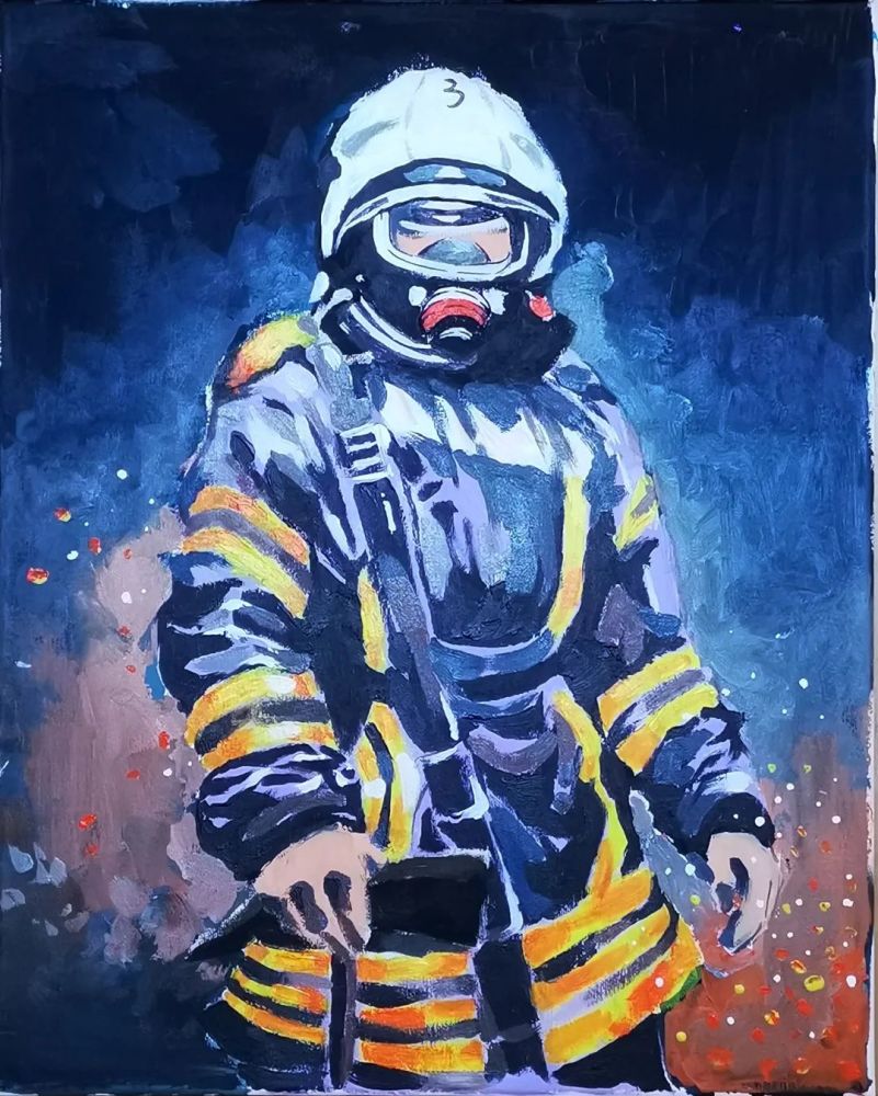 龙湾区第六幼儿园作者:林弈言作品名称:火线救援品作秀优指导老师:谢