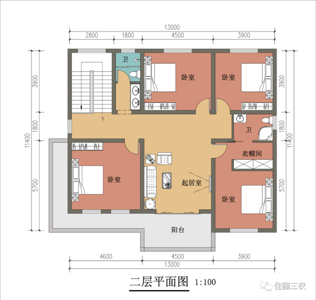 农村自建二层别墅,面宽14米,5室1厅,在家里安全舒适呆着,真好