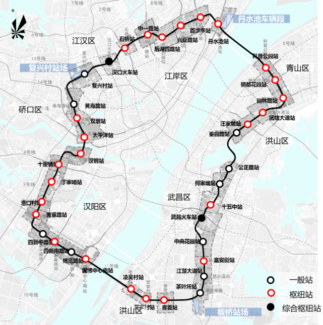 武漢地鐵12號線又有新進展四新南路站已全面施工