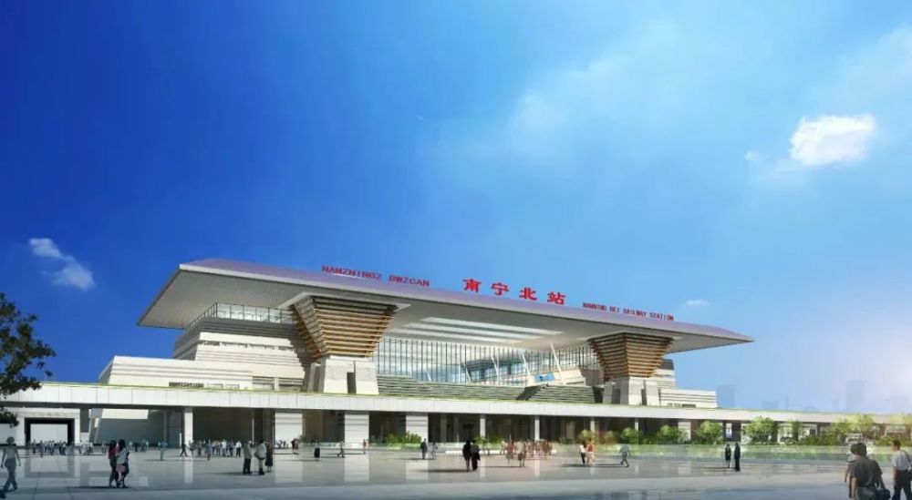 新建高铁站封顶效果图抢先看