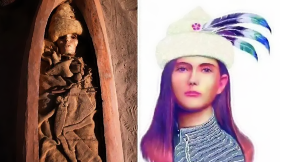 楼兰古城发掘出两具美女干尸小河公主与楼兰美女