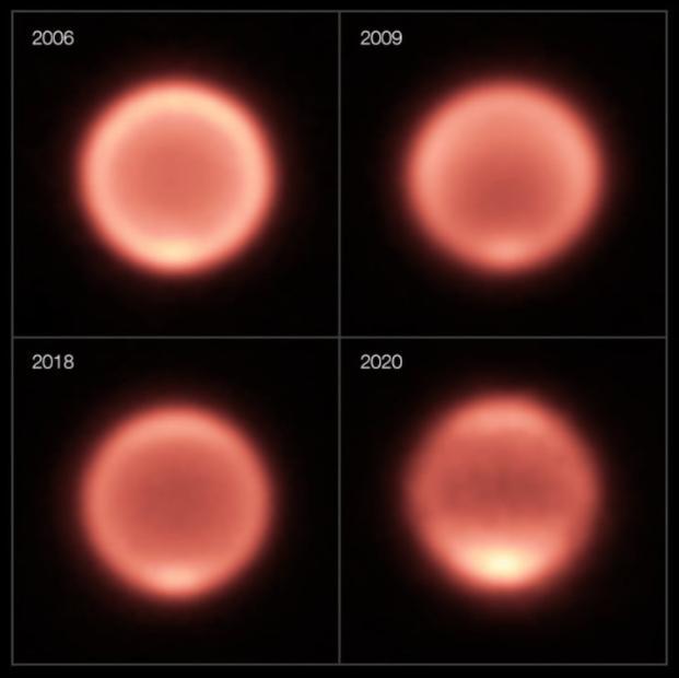 海王星的温度在波动 没有人知道为什么 海王星 地球 望远镜 欧洲南方天文台 喷气推进实验室 迈克尔 罗曼