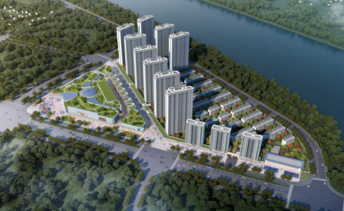 汨罗江畔又迎新城汨罗东华滨江新城项目正式开工