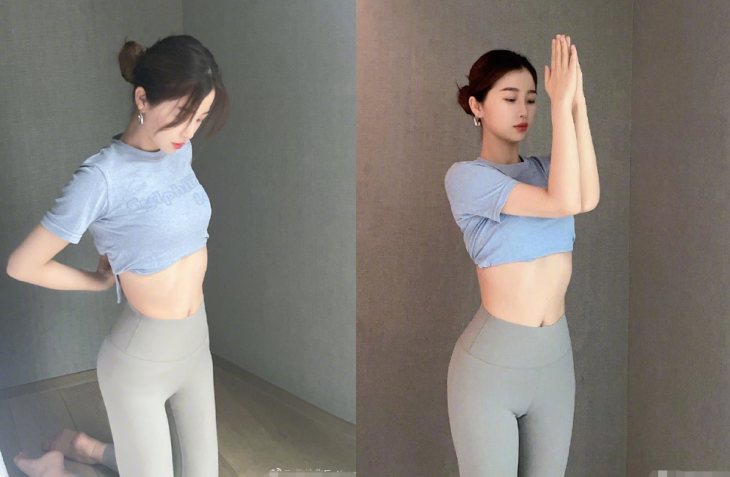 女星虞书欣晒性感照穿透视吊带炫嫩白细腰肩带滑落一半太撩人