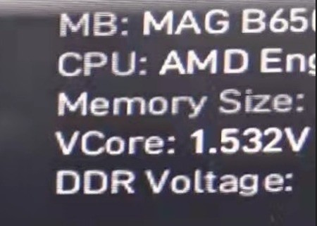 AMDZen4锐龙7000处理器现身！B650主板首曝：电压神了