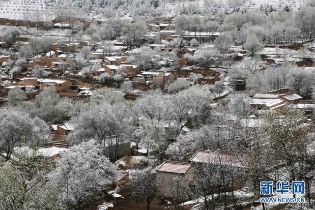 甘肃定西雪景图片