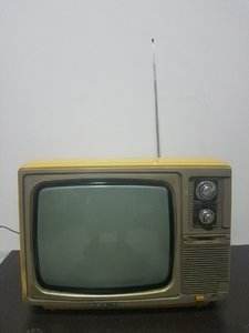 我家的熊猫牌黑白电视机