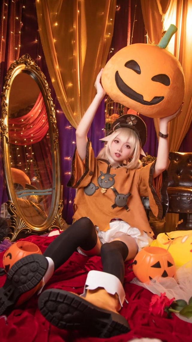 cos:原神61可莉cos61万圣节