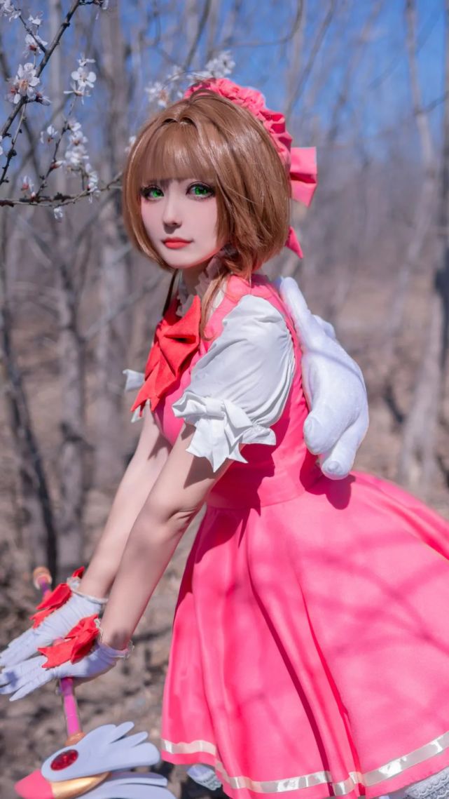 cos:百变小樱魔术卡木之本樱cos正片@本兽