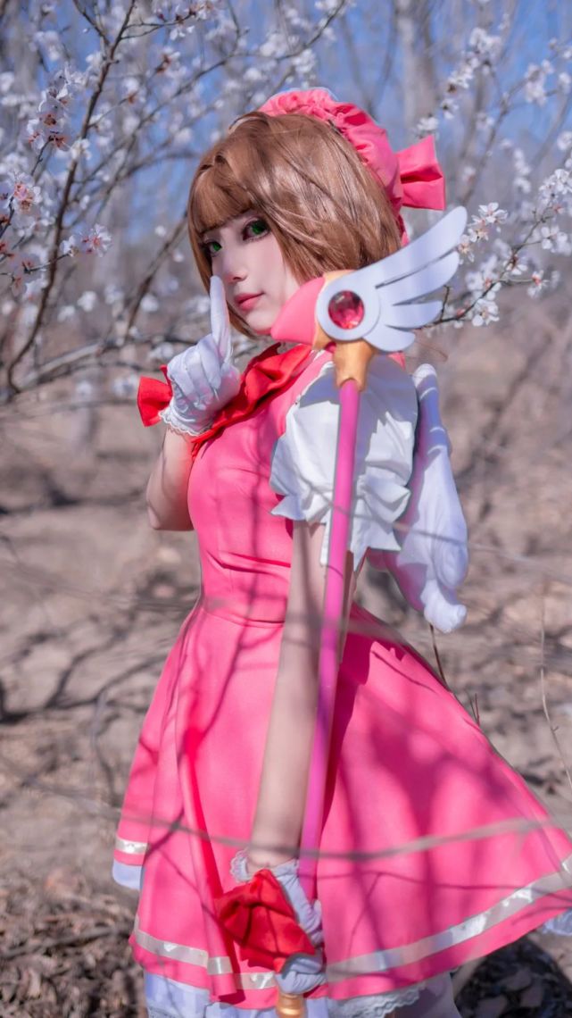 cos:百变小樱魔术卡木之本樱cos正片@本兽