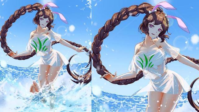 朱竹清和比比东再性感终究是比不上穿泳装的小舞漫迷太有料