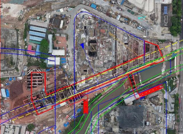 广佛环线东环金融城站iii号出入口涉棠下涌段施工顺利完成