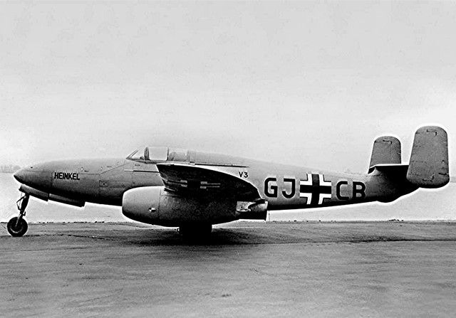 二战德国he280喷气式战斗机,一个败给me262的早期设计