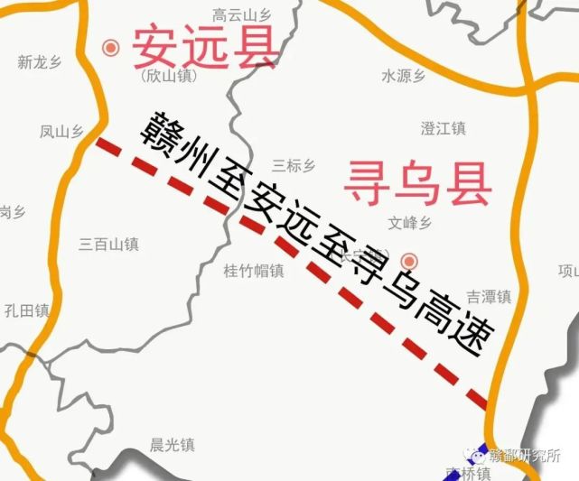 赣州至安远至寻乌高速(安寻段)赣安高速开通后将进一步改变安远的