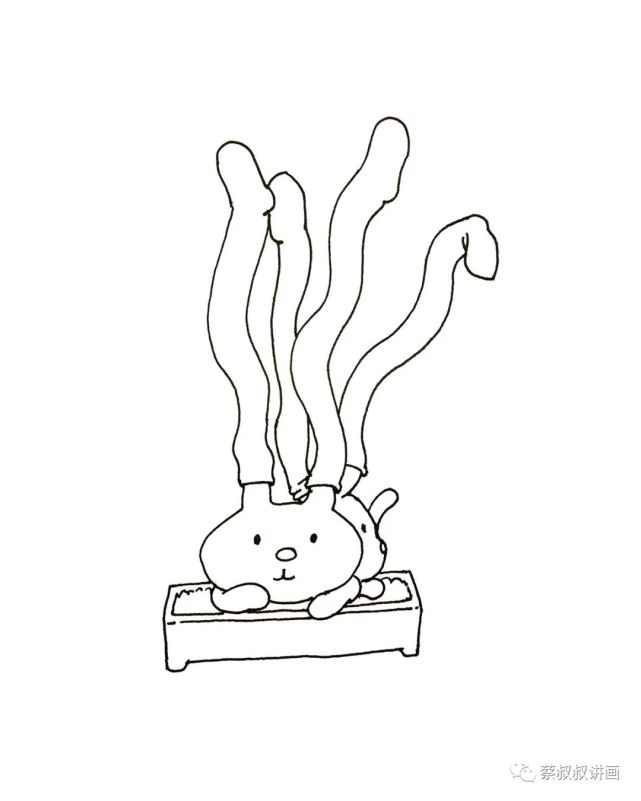 动物盆栽之装蒜的兔子