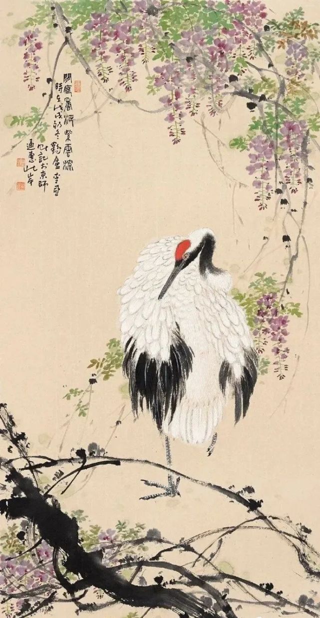 李亚部分瑞鹤图赏析