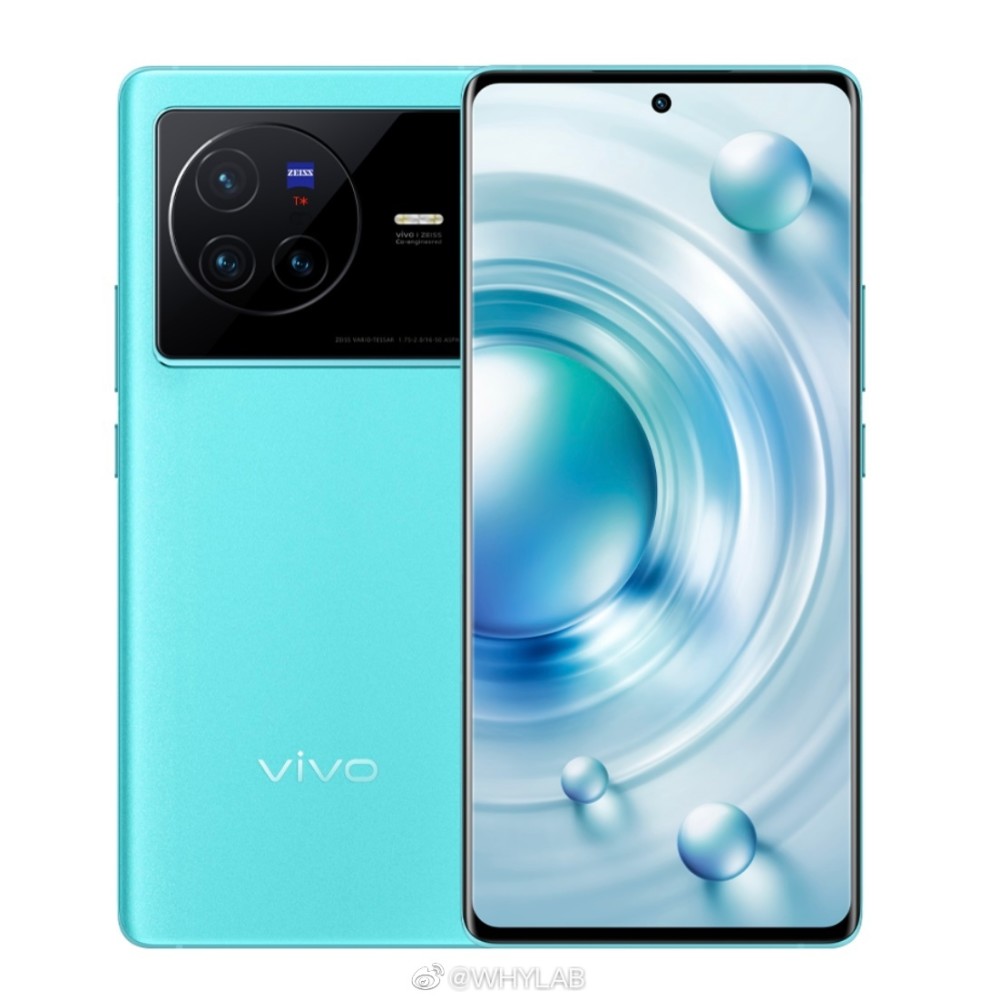 vivoX80标准版官方渲染图曝光：蔡司影像，橙、蓝、黑三款配色