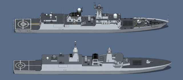 全能护卫舰054b重出江湖,全电推进技术被攻克,一坑四弹指日可待