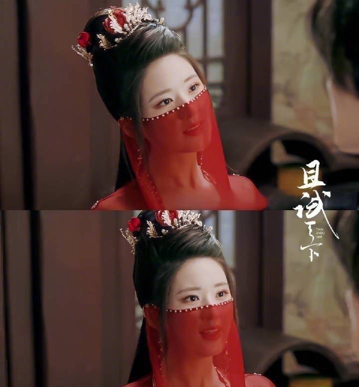 新剧《且试天下》开播赵露思白风夕红衣造型 面纱蒙面明艳动人妩媚多