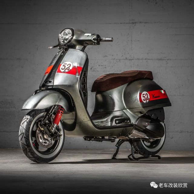 踏板vespa gts 300复古改装