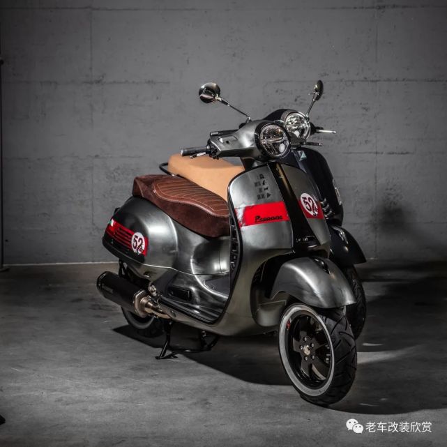 踏板vespa gts 300复古改装