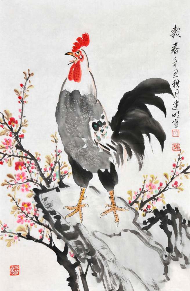 0cmx46.0cm▲ 王冉《泰山春晖》  97.0cmx180.