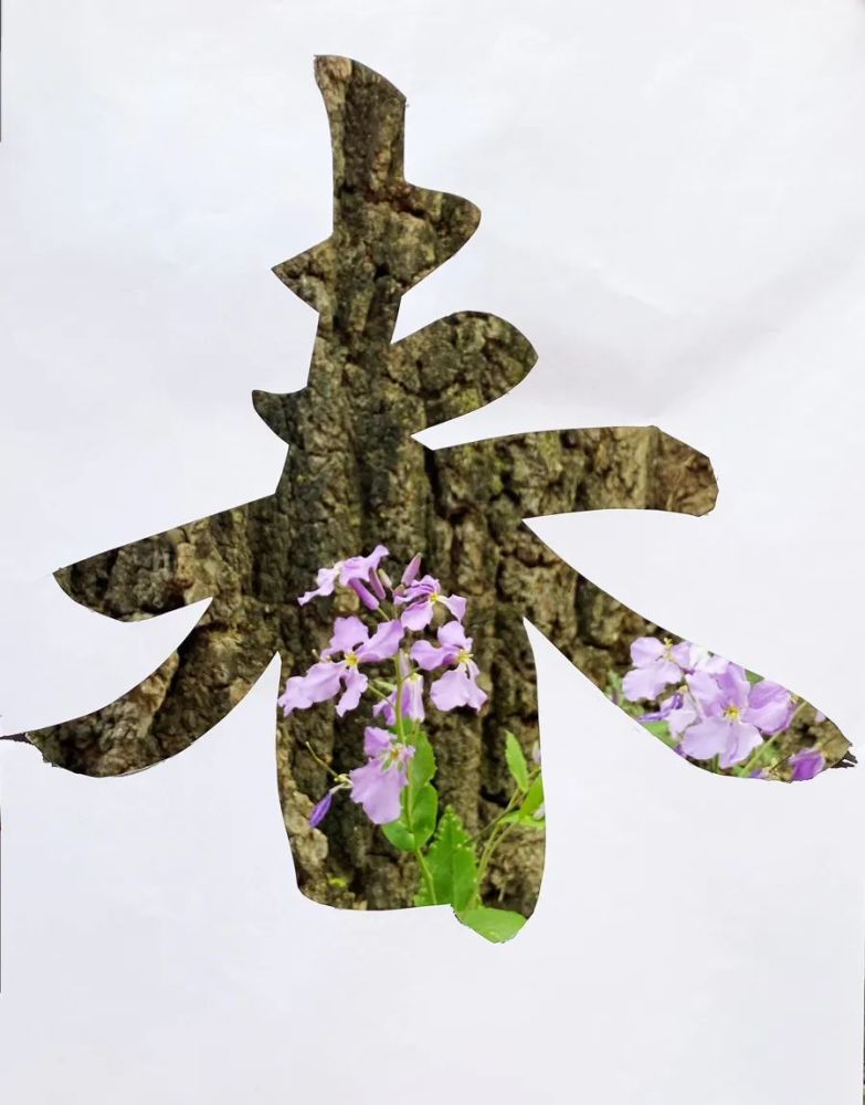 创意打卡|"剪"一个春字 "捡"一片春天_腾讯新闻
