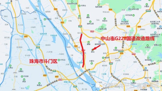 交通信息廣東中山將對g228國道扮靚改造路線總長約8025米