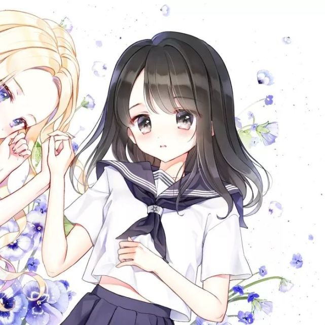 微信头像|超可爱动漫闺蜜头像,粉嫩的配色,就是爱!|闺蜜头像