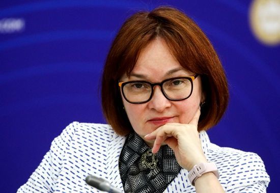 俄罗斯中央银行行长埃尔韦拉·纳比乌林娜(elvira nabiullina.