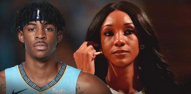 nba新星莫兰特新恋情曝光!女方大自己18岁,身材颜值不输卡戴珊