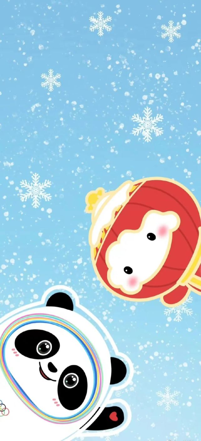 壁纸|冰墩墩雪容融壁纸