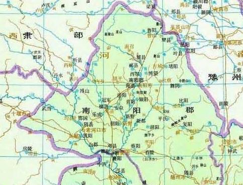 通过地图,了解河南省南阳市从古到今的历史变迁