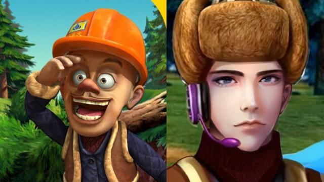 佩奇,海绵宝宝和熊大被"整残",光头强变大帅哥?我心动了