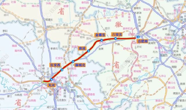 沿江高铁金寨段规划图图片