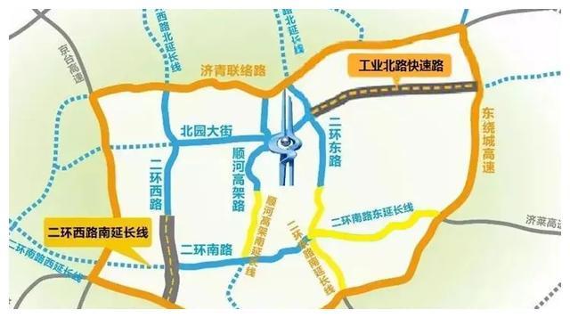 內就啟動建設,高架路按照(原為雙向六車道)雙向八車道建設,在郭店立交