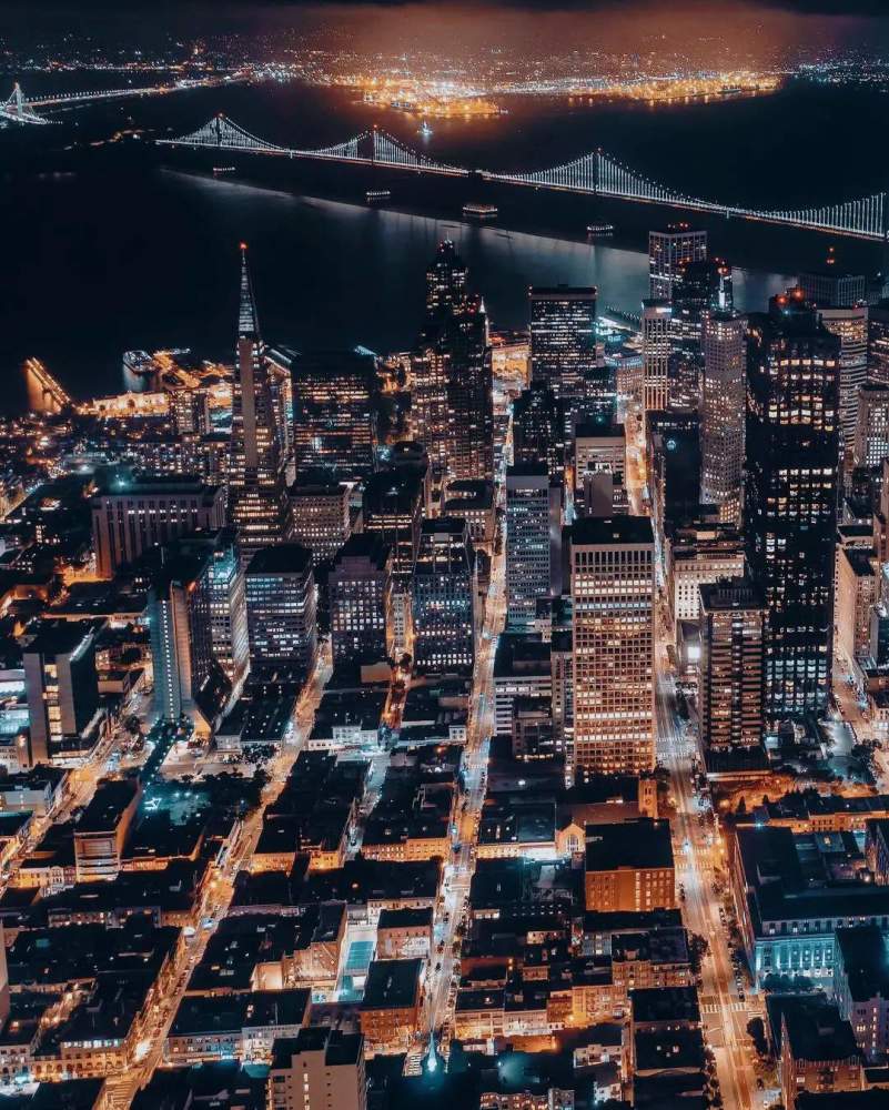 美国旧金山超级夜景22 北上广深多久可以超越它 腾讯新闻