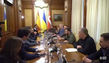 快讯！俄媒：泽连斯基称与到访基辅的西班牙和丹麦首相举行会晤