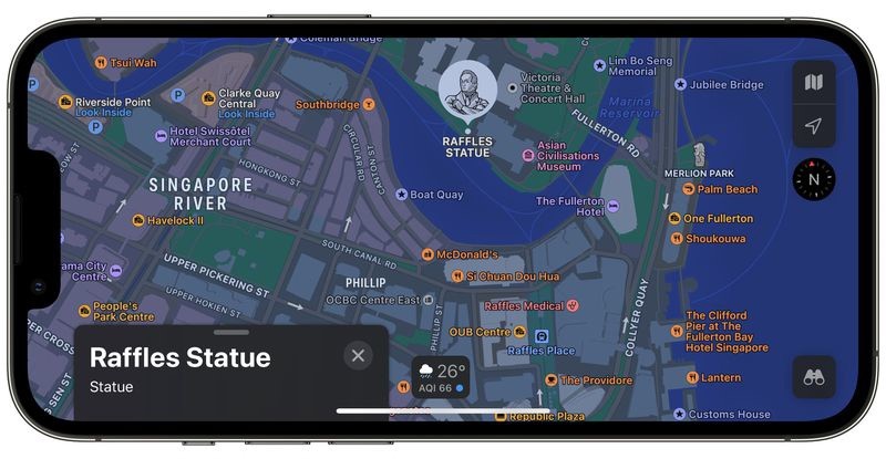 苹果地图重新设计版已扩展到德国和新加坡