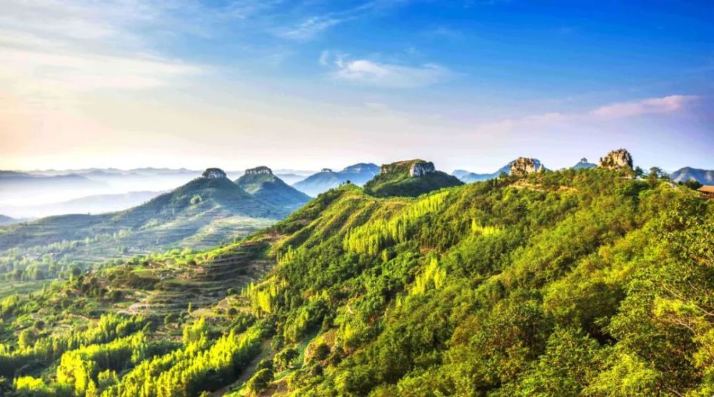 岱崮地貌秀美的沂蒙山景