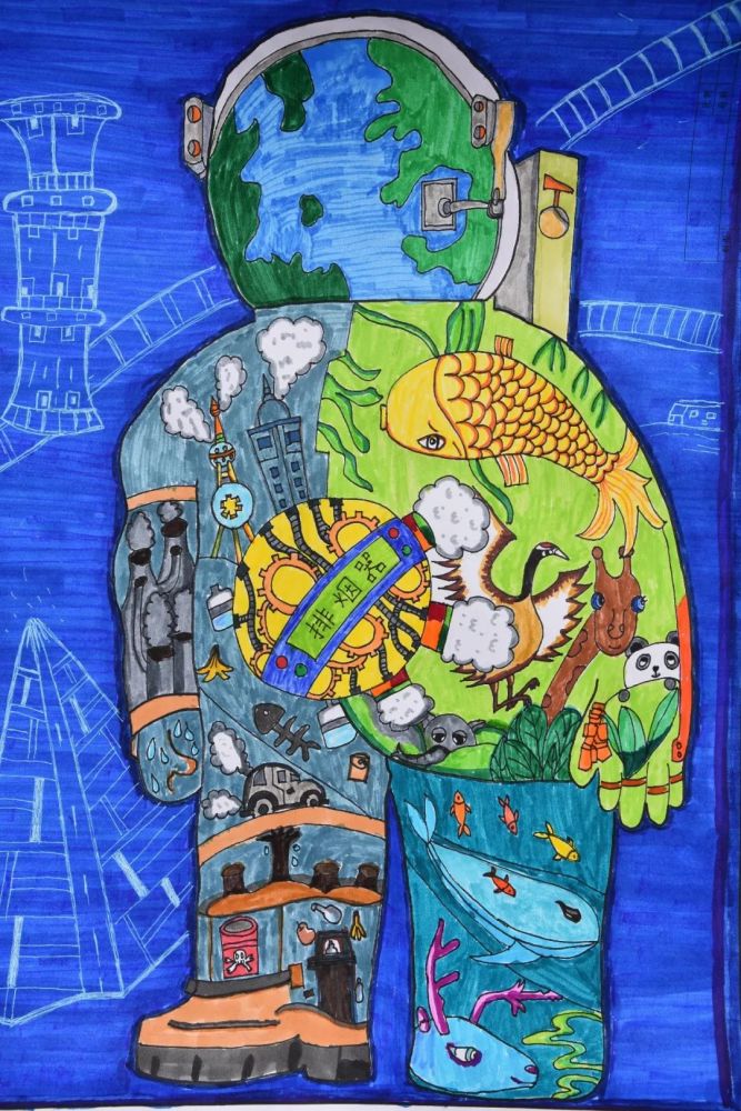 世界地球日儿童画公益大赛结果出炉_腾讯新闻