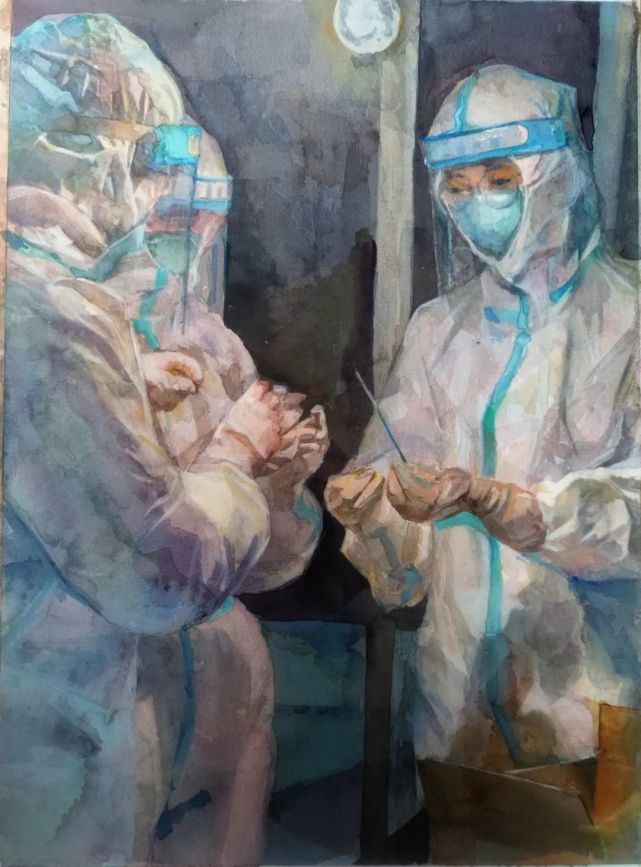 员》 宝鸡文理学院   国画李成志  《以艺战疫》  唐山市滦南县白李营