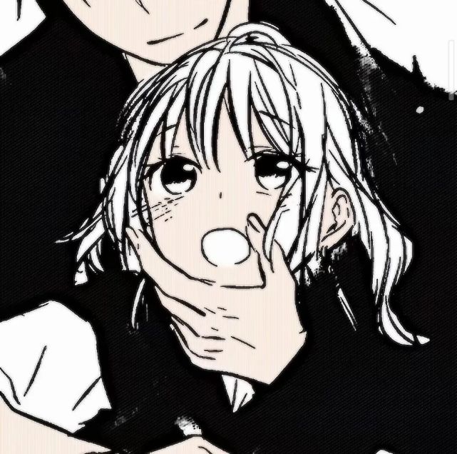 暗黑系黑白动漫头像|情头