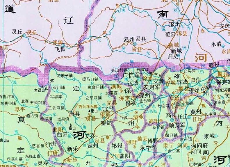 通過地圖瞭解河北省保定市從古到今的歷史變遷